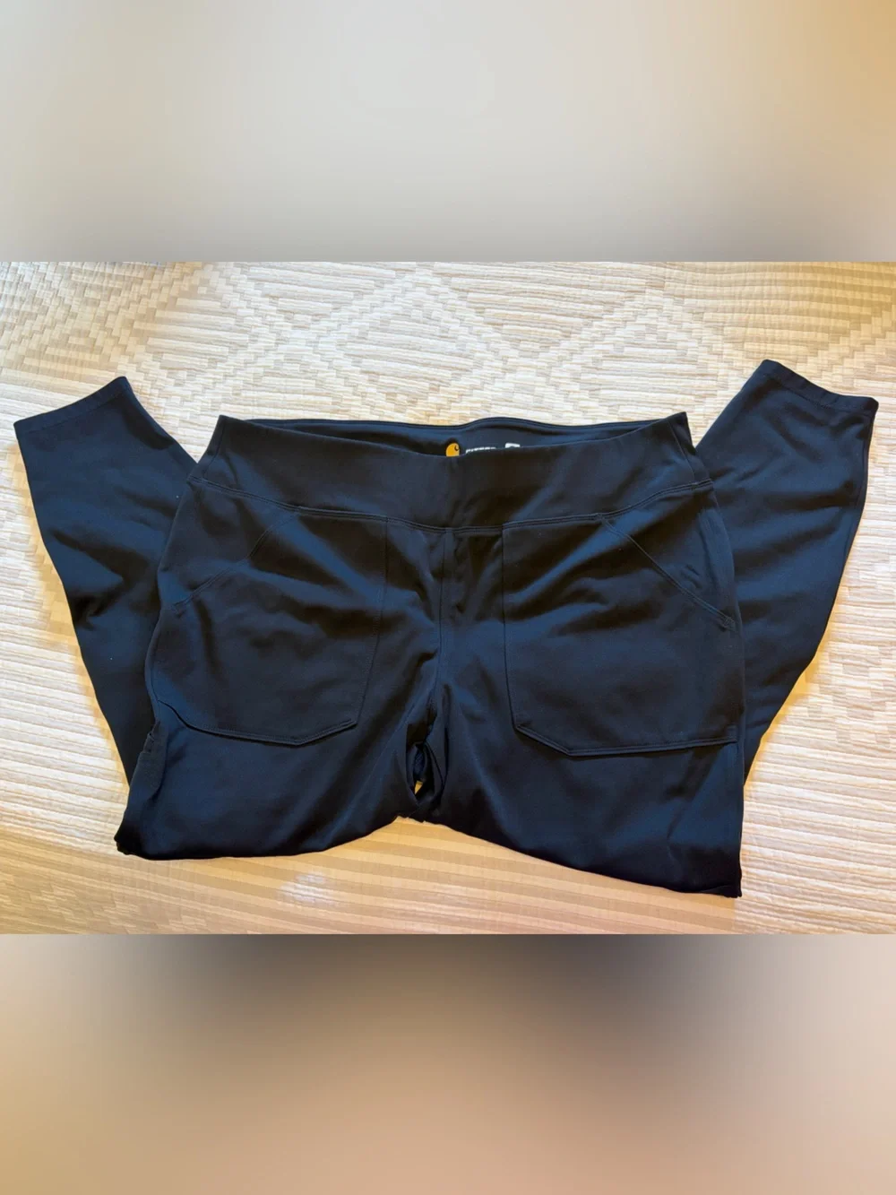 Carhartt Black High-Waist Leggings with Front Pockets